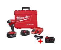 Milwaukee 2853-22-48-11-1850 M18 FUEL 18V Lithium-Ion Brushless Cordless 1/4 in. Hex Impact Driver Kit with 5.0 Ah Battery