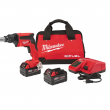 Milwaukee 2866-22 M18 FUEL 18V Lithium-Ion Brushless Cordless Drywall Screw Gun Kit with (2) 5.0Ah Batteries, Charger and Tool Bag
