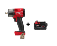Milwaukee 2960-20-48-11-1850 M18 FUEL GEN-2 18V Lithium-Ion Mid Torque Brushless Cordless 3/8 in. Impact Wrench with (1) 5.0 Ah Battery