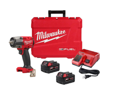 Milwaukee 2960-22 M18 FUEL GEN-2 18V Lithium-Ion Mid Torque Brushless Cordless 3/8 in. Impact Wrench with Friction Ring Kit