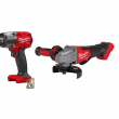 Milwaukee 2962-20-2880-20 M18 FUEL Gen-2 18V Lithium-Ion Brushless Cordless Mid Torque 1/2 in. Impact Wrench with Friction Ring with Grinder