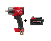 Milwaukee 2962-20-48-11-1850 M18 FUEL Gen-2 18V Lithium-Ion Brushless Cordless Mid Torque 1/2 in. Impact Wrench with (1) 5.0 Ah Battery