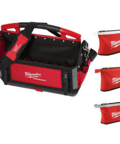 Milwaukee 48-22-8320-48-22-8193 20 in. PACKOUT Tote with Zipper Tool Bags in Multi-Color (3-Pack)
