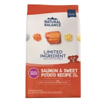 Natural Balance Limited Ingredient Diets Salmon & Sweet Potato Formula Small Breed Bites Dry Dog Food, 12 lbs.