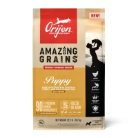 ORIJEN Amazing Grains High Protein Dry Puppy Food, 4 Pound & 22.5 Pound