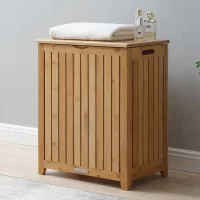 Oceanstar BRH1248 Bamboo Laundry Hamper, Brown