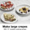 Proctor Silex 38400 Electric Crepe Maker, 13 Inch Griddle & Spatula