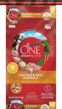 Purina ONE Natural Dry Dog Food SmartBlend Chicken & Rice Formula - 40 lb. Bag