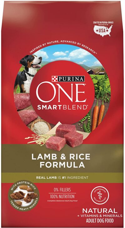 Purina ONE Natural Dry Dog Food SmartBlend Lamb and Rice Formula - 31.1 lb. Bag