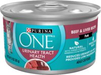 Purina ONE Urinary Tract Health Natural Pate Wet Cat Food, Urinary Tract Health Beef & Liver Recipe - (12) 3 oz. Pull-Top Cans
