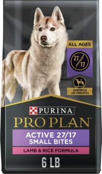 Purina Pro Plan High Protein Small Bites Dog Food, SPORT 27/17 Lamb & Rice Formula - 6 lb. Bag