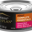 Purina Pro Plan Savor Adult Seared Beef, Green Beans & Brown Rice Entree in Gravy Canned Dog Food, 5.5-oz, case of 24