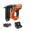 RIDGID R09891K 18V Brushless Cordless 18-Gauge 2-1/8 in. Brad Nailer with CLEAN DRIVE Technology with 2.0 Ah Battery and Charger