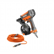 RIDGID R175RNF-R5025LF Pneumatic 15-Degree 1-3/4 in. Coil Roofing Nailer with 1/4 in. 50 ft. Lay Flat Air Hose