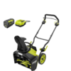 RYOBI RY40890VNM 40V HP Brushless 18 in. Single-Stage Cordless Electric Snow Blower with 6.0 Ah Battery and Charger