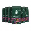 Starbucks Ground Coffee Dark Roast Coffee Sumatra 100% Arabica 6 bags (12 oz each)