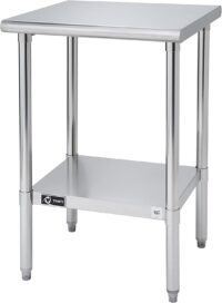 TRINITY TLS-1901 EcoStorage NSF Certified Stainless Steel Table, 24 Inch