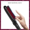 TYMO Ionic Hair Straightener Brush - Enhanced Ionic Straightening Brush with 16 Heat Levels for Frizz-Free Silky Hair, Anti-Scald & Auto-Off Safe & Easy to Use
