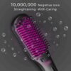 TYMO Ionic Hair Straightener Brush - Enhanced Ionic Straightening Brush with 16 Heat Levels for Frizz-Free Silky Hair, Anti-Scald & Auto-Off Safe & Easy to Use