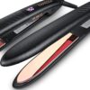 VANESSA PRO Flat Iron Hair Straightener, 100% Pure Titanium Flat Iron for One Pass to Achieve a Sleek Look, Curls Beautifully & Straightens Well - 1 inch