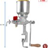 Victoria Manual High Hopper Grain Grinder, Silver