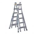 WERNER MT-26IAAXTHD 26 ft. Reach Aluminum 5-in-1 Multi-Position Pro Ladder with Powerlite Rails 375 lbs. Load Capacity Type IAA Duty