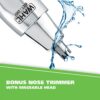 Wahl Groomsman Rechargeable Beard Trimming kit for Mustaches, Nose Hair, and Light Detailing and Grooming with Bonus Wet/Dry Electric Nose Trimmer – Model 5622