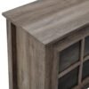 Walker Edison Furniture Company 70 in. Gray Wash Composite TV Stand 75 in. with Doors