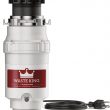 Waste King L-111 Garbage Disposal with Power Cord, 1/3 HP , Gray