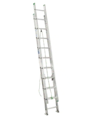 Werner D1220-2 20 ft. Aluminum Extension Ladder with 225 lbs. Load Capacity Type II Duty Rating
