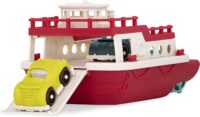 Wonder Wheels by Battat – Large Ferry Boat – Floating Bath Toy Boat with Cars & Realistic Propeller For Toddlers