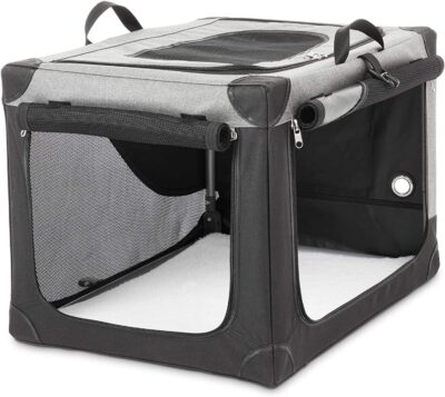 You & Me Stow & Go Portable Canvas Dog Crate, 36"