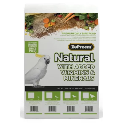 ZuPreem AvianMaintenance Natural Bird Diet for Parrots & Conures