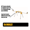 DEWALT DWX724 29.8 lbs. Compact Miter Saw Stand with 500 lbs. Capacity DEWALT DWX724 29.8 lbs. Compact Miter Saw Stand with 500 lbs. Capacity