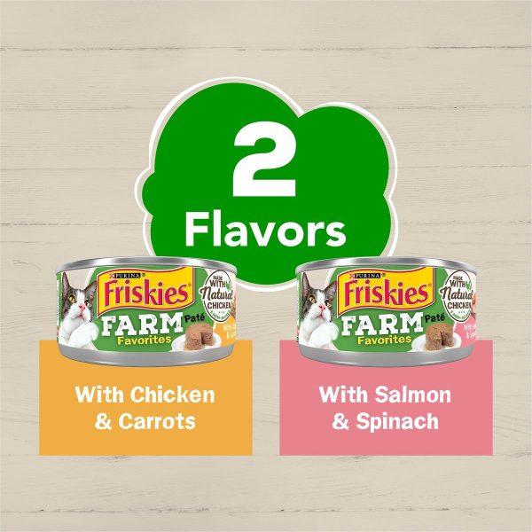 Purina Friskies Farm Favorites Chicken & Carrots & Salmon & Spinach