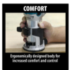 Makita RT0701C 6.5 Amp 1-1/4 HP Corded Fixed Base Variable Speed Compact Router with Quick-Release