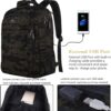 MATEIN Camo Backpack, Camouflage Outdoor Travel Laptop Backpack for Travel Accessories, Lightweight Durable School Bag with Charging Port Fashion Daypack for Men and Women Fit 15.6 Inch Laptop & Computer