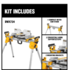 DEWALT DWX724 29.8 lbs. Compact Miter Saw Stand with 500 lbs. Capacity DEWALT DWX724 29.8 lbs. Compact Miter Saw Stand with 500 lbs. Capacity