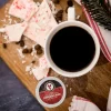 Victor Allen's Coffee Peppermint Bark Flavored Medium Roast 80 Count, Single Serve Coffee Pods for Keurig K-Cup Brewers