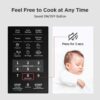 COMFEE' EM720CPL-PMB Countertop Microwave Oven with Sound On/Off, ECO Mode and Easy One-Touch Buttons, 0.7cu.ft, 700W, Black