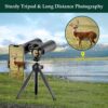 Adorrgon 12x42 HD Binoculars for Adults with Upgraded Phone Adapter, Tripod and Tripod Adapter - Large View Binoculars with Clear Low Light Vision - Waterproof Binoculars for Bird Watching Hunting Travel