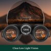 Adorrgon 12x42 HD Binoculars for Adults with Upgraded Phone Adapter, Tripod and Tripod Adapter - Large View Binoculars with Clear Low Light Vision - Waterproof Binoculars for Bird Watching Hunting Travel