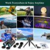 Adorrgon 12x42 HD Binoculars for Adults with Upgraded Phone Adapter, Tripod and Tripod Adapter - Large View Binoculars with Clear Low Light Vision - Waterproof Binoculars for Bird Watching Hunting Travel