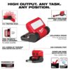 Milwaukee 550 Lumens LED REDLITHIUM USB Pivoting Flood Light & 600 Lumens LED USB Low-Profile Hard Hat Headlamp (2-Pack)