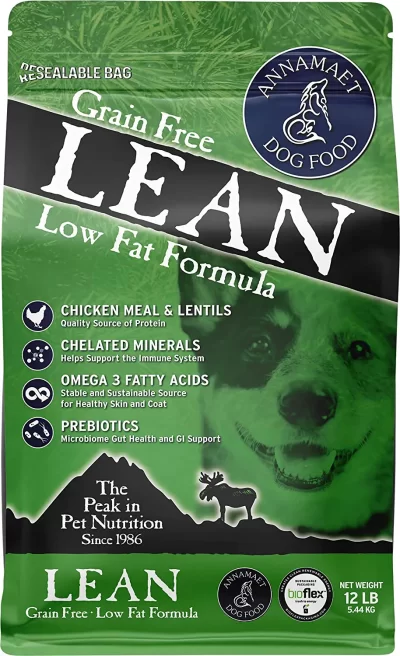 Annamaet Grain-Free Lean Reduced Fat Formula Dry Dog Food (Chicken & Duck) 12-lb Bag