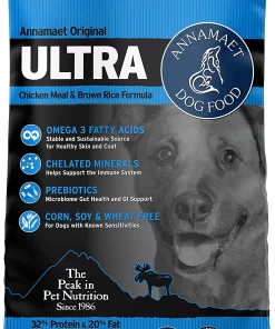Annamaet Original Ultra Formula Dry Dog Food 32% Protein (Chicken & Brown Rice) 40-lb bag
