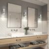 Artika Essence 4.3 in. 1-Light Chrome LED Modern Indoor Wall Sconce with Bubble Glass for Hallway and Bathroom