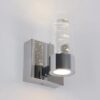 Artika Essence 4.3 in. 1-Light Chrome LED Modern Indoor Wall Sconce with Bubble Glass for Hallway and Bathroom