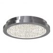 Artika Glam 13.5 in. 1-Light Chrome Modern LED Flush Mount Ceiling Light for Kitchen Dining Room
