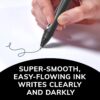 BIC Gel-Ocity Quick Dry Gel Pens, Medium Point Retractable (0.7mm), Black Ink Gel Pen, 12-Count
